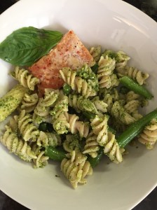 Pesto noodles