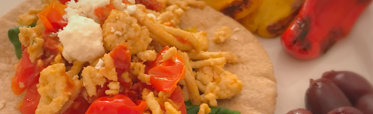 Mediterranean Turkey Pita Wraps