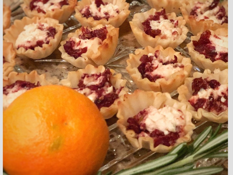 Cranberry Goat Cheese&nbsp;Tartlets